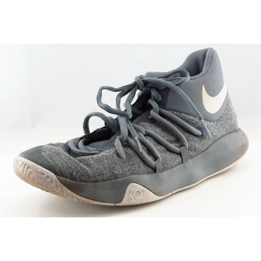 Nike Kevin Durant Gray‎ Fabric Athletic Basketball Boys Shoes Size 5 M